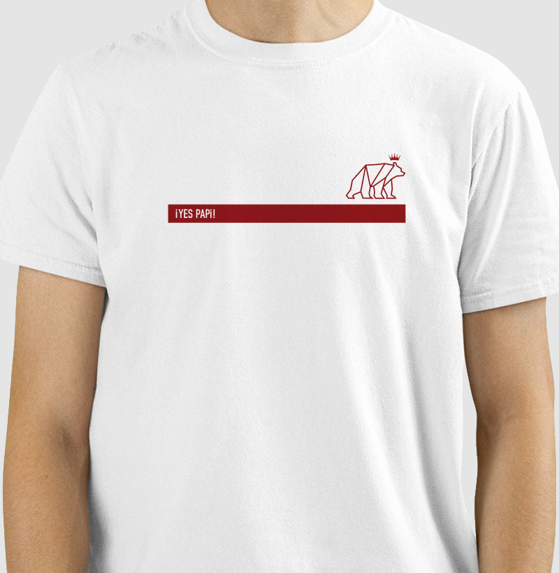 Camiseta Yes Papi - Tarja - Bordô