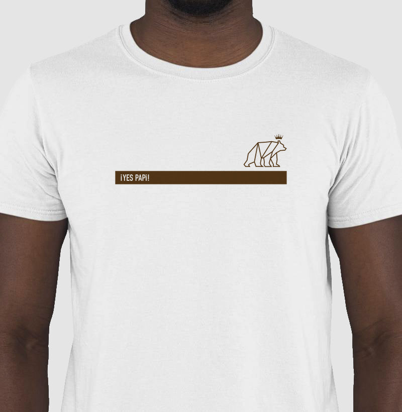 Camiseta Yes Papi - Tarja - Marrom