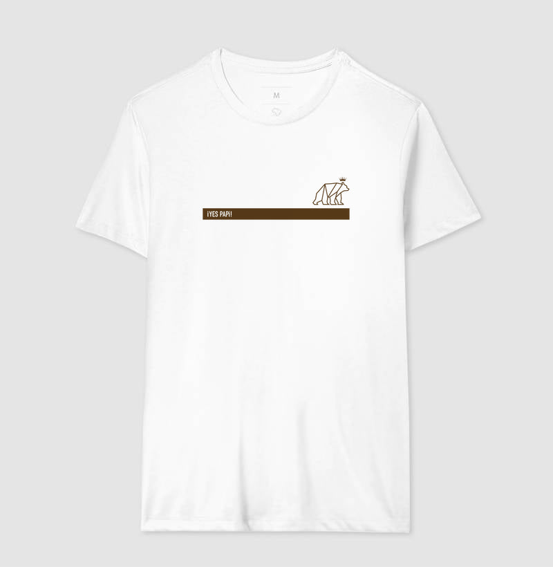 Camiseta Yes Papi - Tarja - Marrom