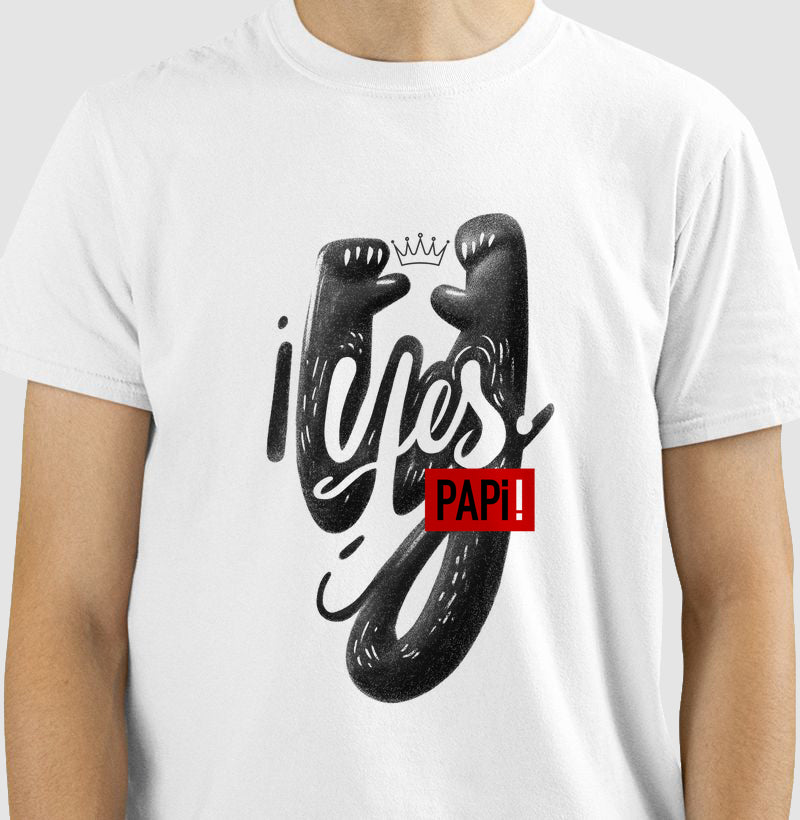 Camiseta Branca - Bear Hug - Yes Papi